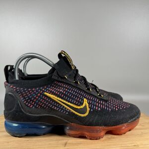 Nike Air VaporMax 2021 Flyknit Womens 6 Kids 4.5Y Running Shoes Black DV2198-001